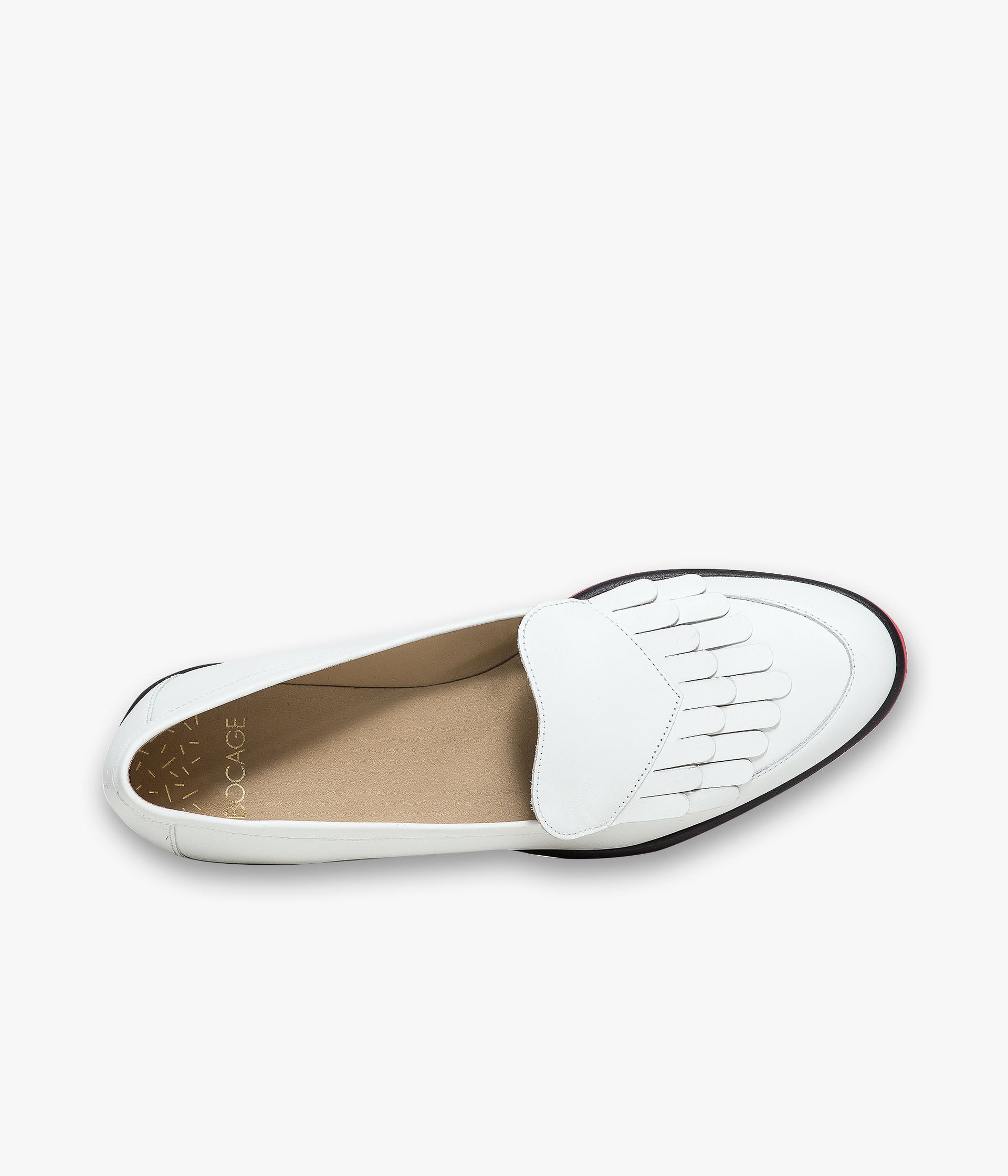 MOCASSIN LAFITA BLANC