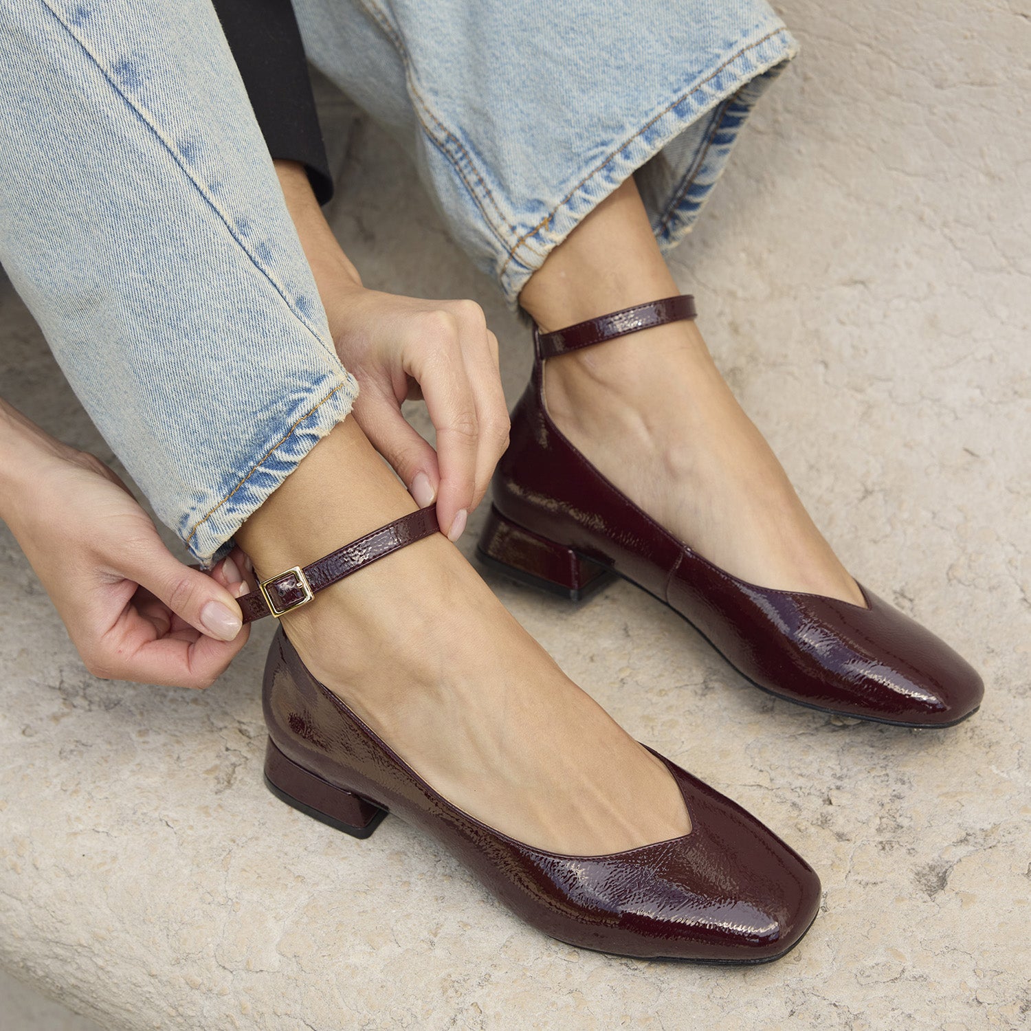 BALLERINE BELINE BORDEAUX