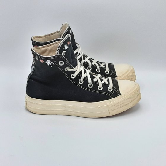 Baskets Converse noir de seconde main