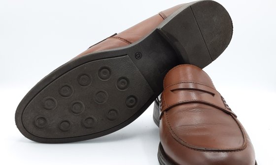 Mocassins en cuir marron de seconde main