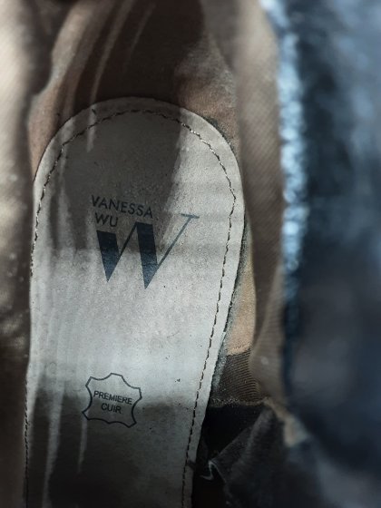 boots vanessa wu bleu marine de seconde main