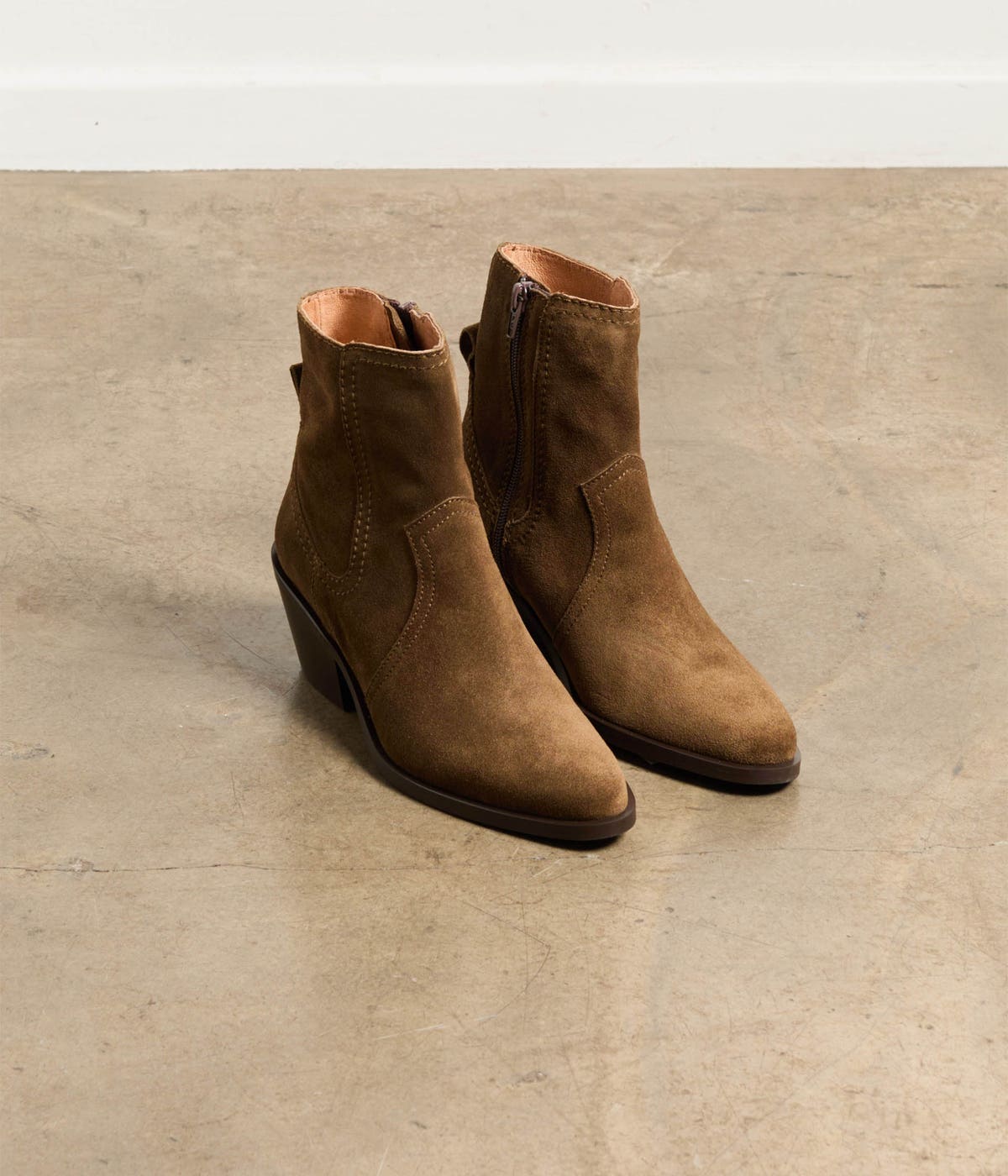 BOOTS À TALON DALLAS TAUPE