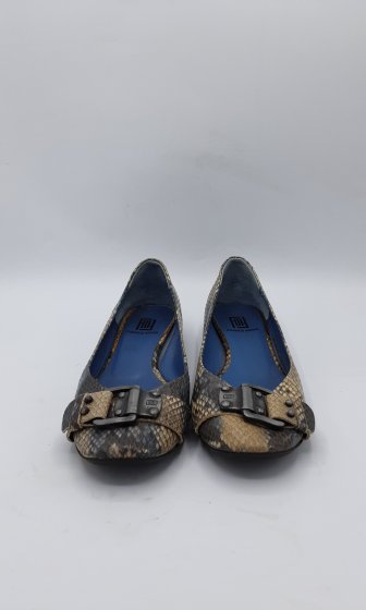 Ballerines France Mode motif python de seconde main