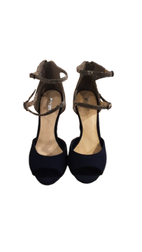 Talons opentoe bleu et gris Eram de seconde main
