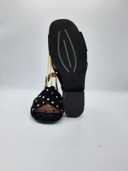 Sandales noires velours Bocage de seconde main