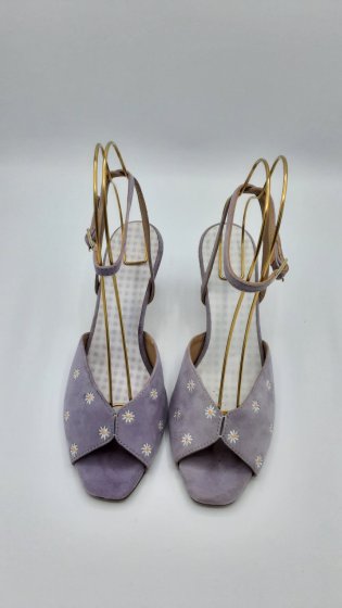 Sandales mauves de seconde main