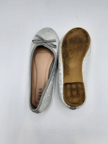Ballerines ZAHA argentées de seconde main