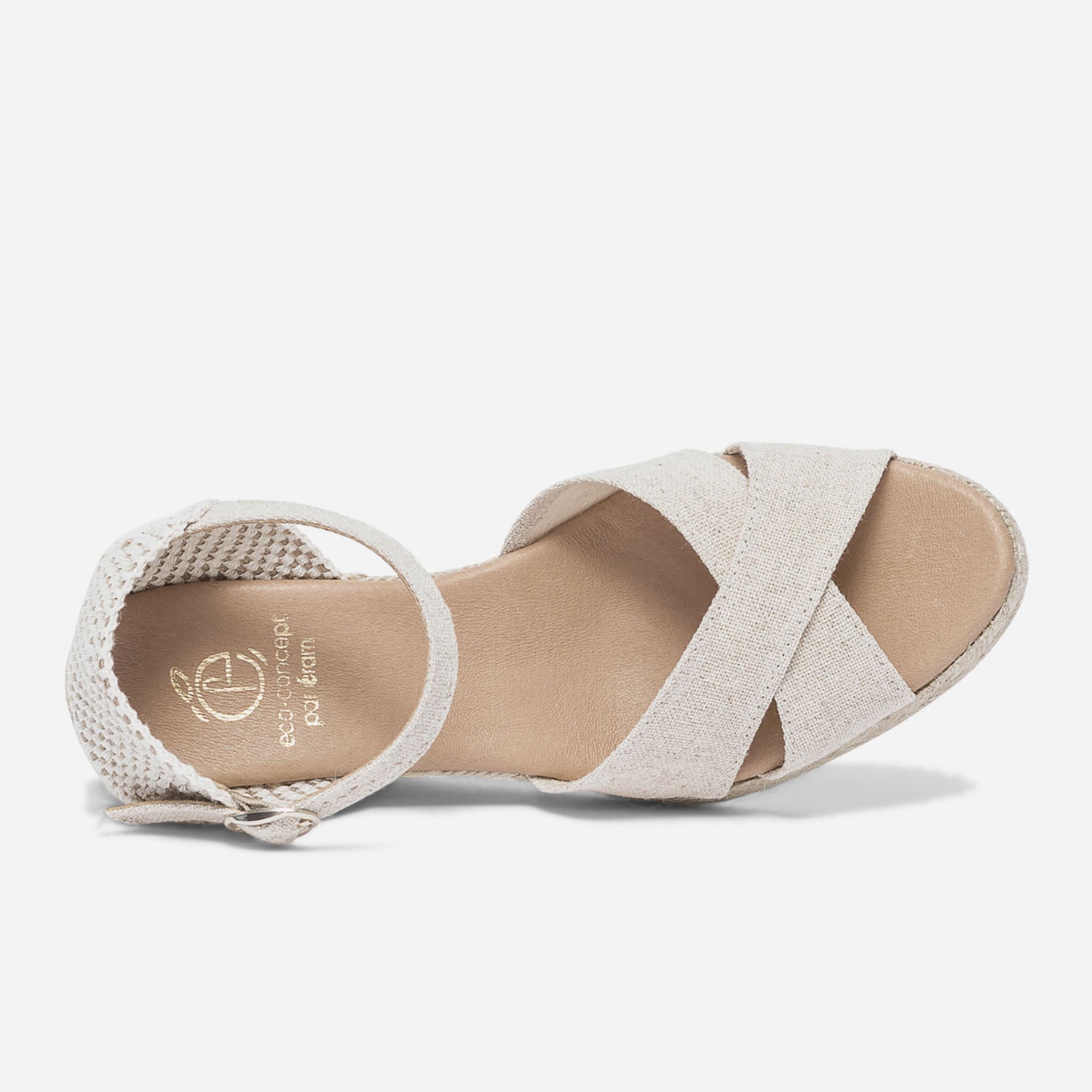 Sandales compensées LORELA Beige