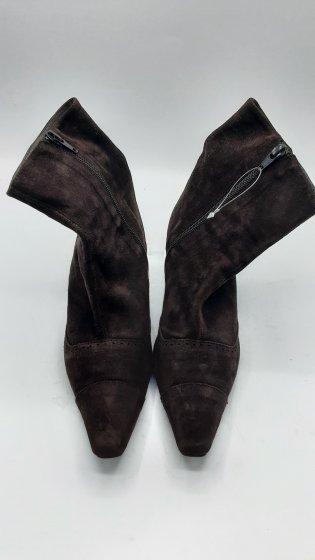 bottines à talons marron seconde main