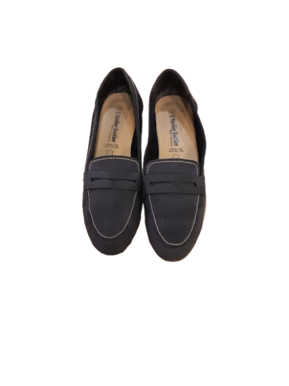 Mocassins bleu en cuir