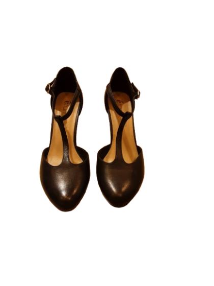 Escarpin Salomé  noir ERAM en cuir de seconde main