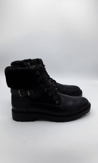 Boots noires fourrées