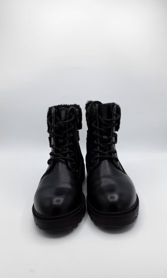Boots noires fourrées
