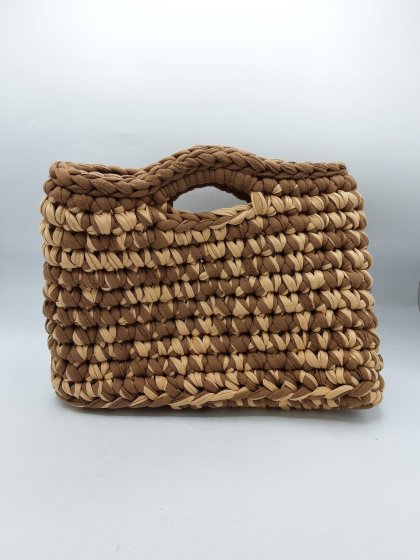 Sac FAIT MAIN camel de seconde main