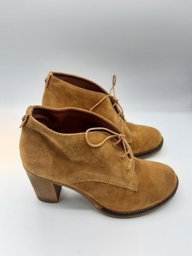 Boots à talon Scapa beige