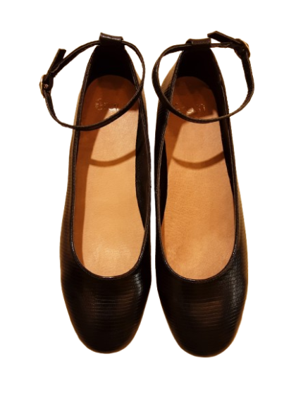 Ballerine bride cheville noire ERAM de seconde main
