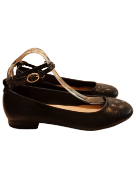 Ballerine bride cheville noire ERAM de seconde main