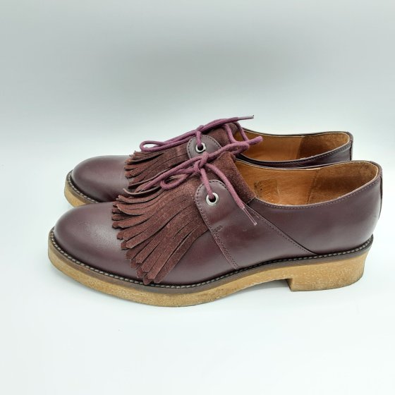 Mocassin Bordeaux a franche