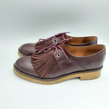Mocassin Bordeaux a franche