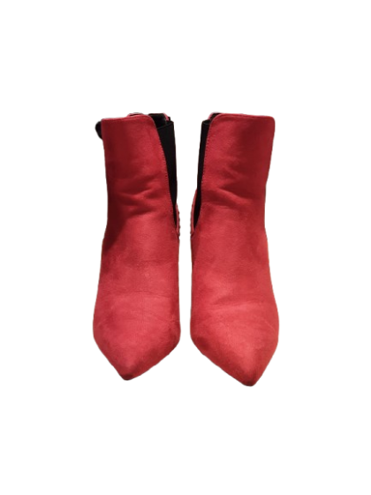 Bottines a talon angela thompson rouge de seconde main