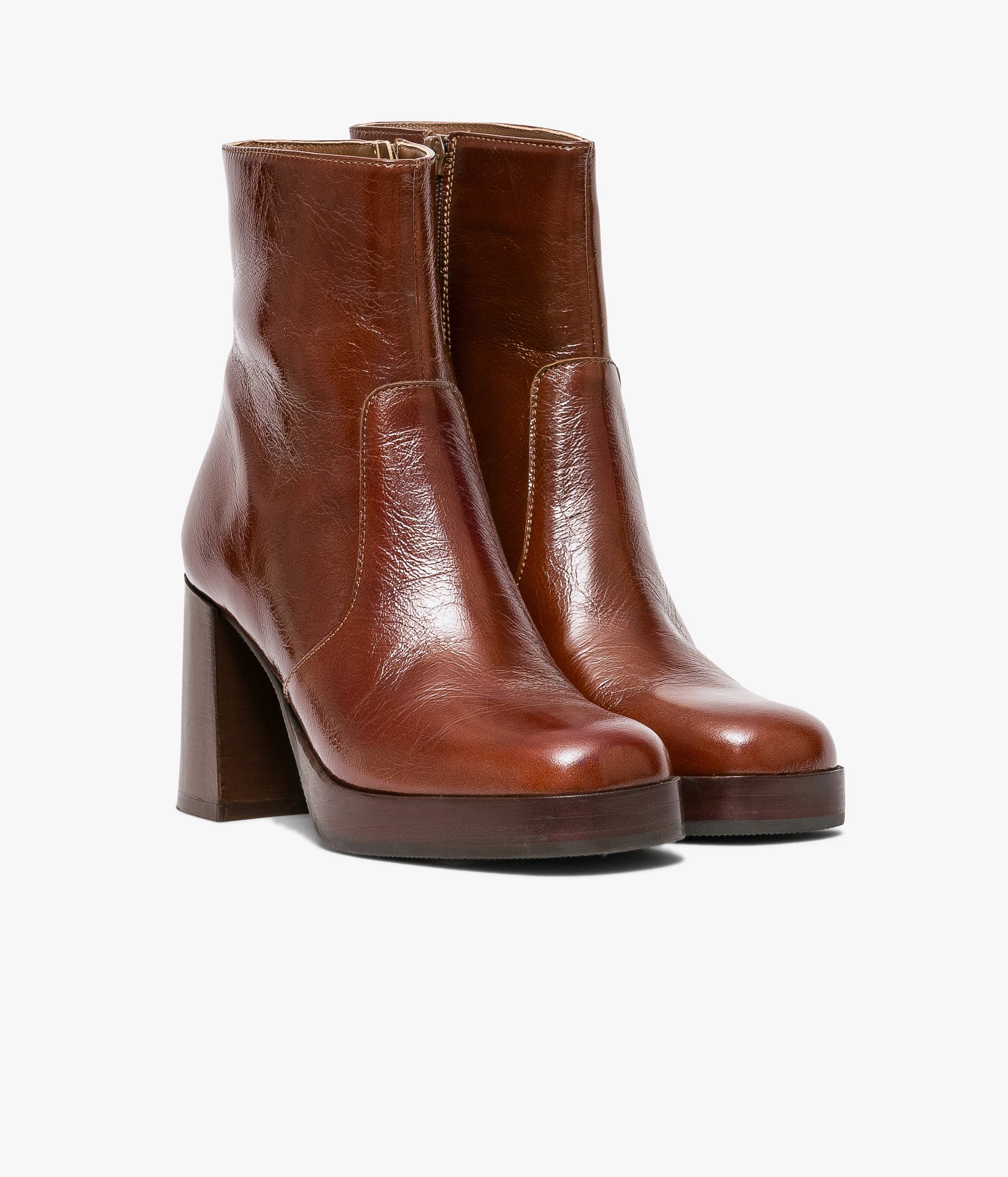 BOOTS EZRA COGNAC VINTAGE