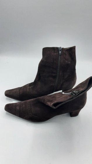 bottines à talons marron seconde main