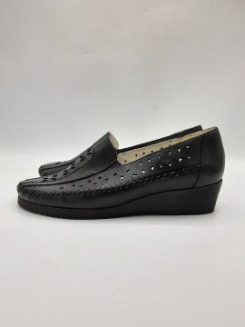 Mocassins DE MARQUE INCONNUE noirs de seconde main