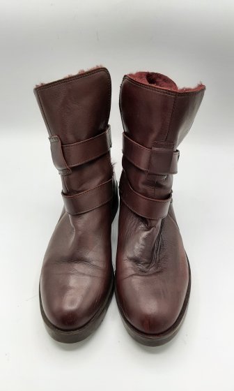 Bottines bordeaux