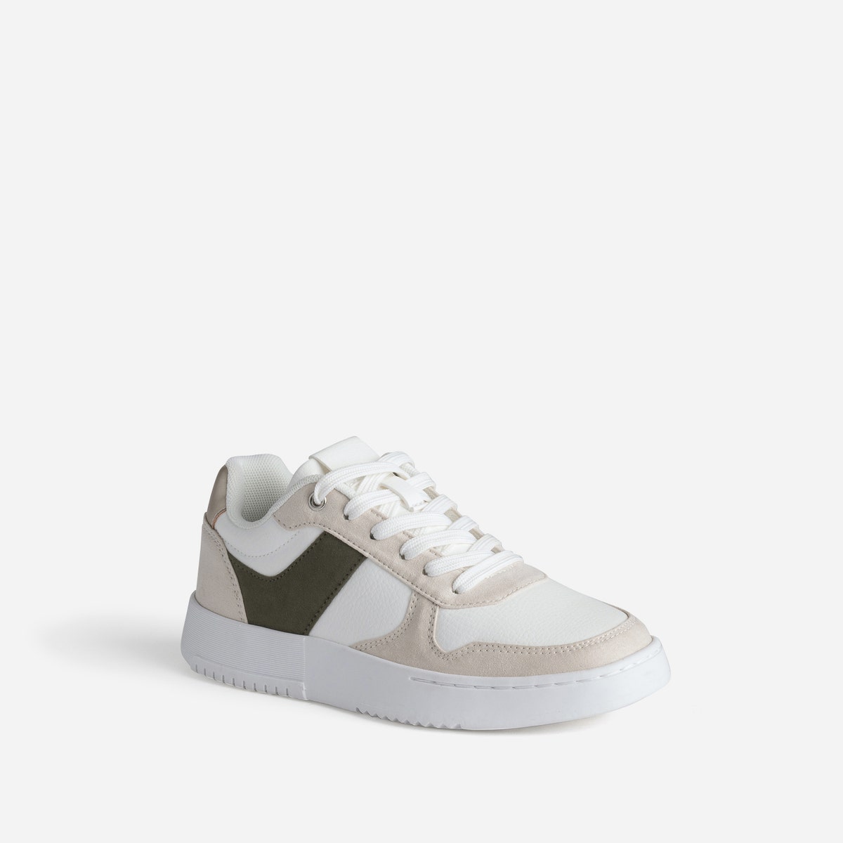 BASKET PAREMIS. BLANC/KAKI
