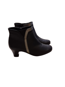 bottine en cuir noir DAMART de seconde main