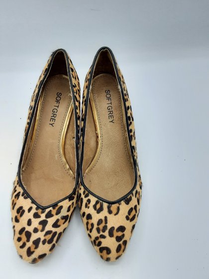 escarpins softgrey python de seconde main