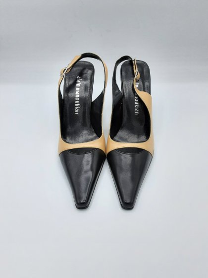 Escarpins Slingback Alain Manoukian bicolores