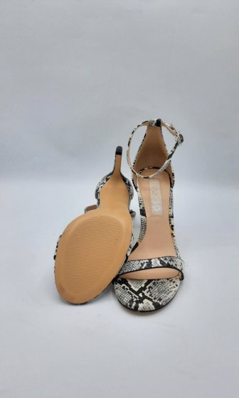 Sandales à talons motif python de seconde main