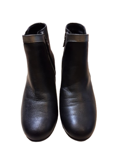 bottine en cuir noir DAMART de seconde main
