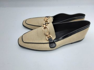 mocassin beige et noir de seconde main