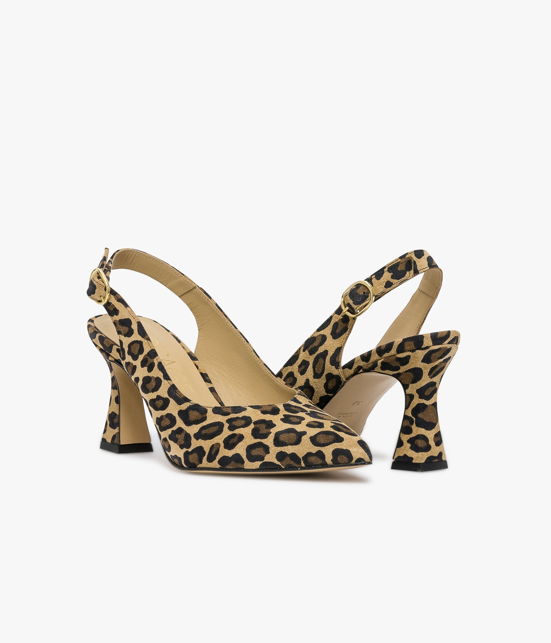 SLINGBACK DAFFY LEOPARD