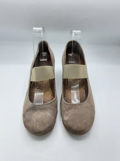 Ballerines compensées DE MARQUE INCONNUE grises de seconde main