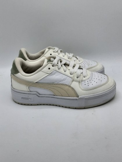 Basket blanche et verte PUMA de seconde main