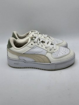Basket blanche et verte PUMA de seconde main