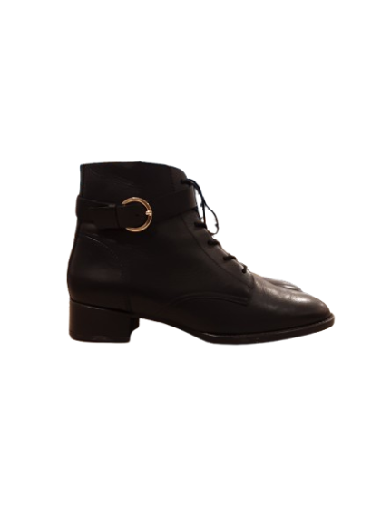 Bottine à talon noir cuir ERAM FLEX T40 de seconde main