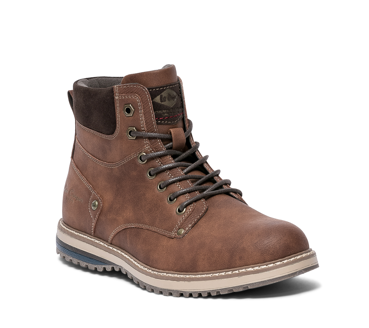 Boots à lacet LEE COOPER noisette