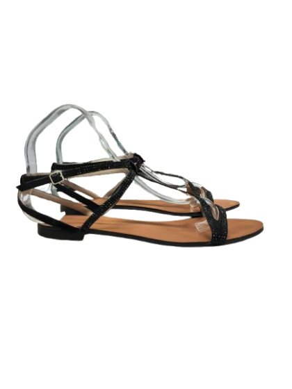 Sandales noires salomé ajourée - ZARA- T38 de seconde main