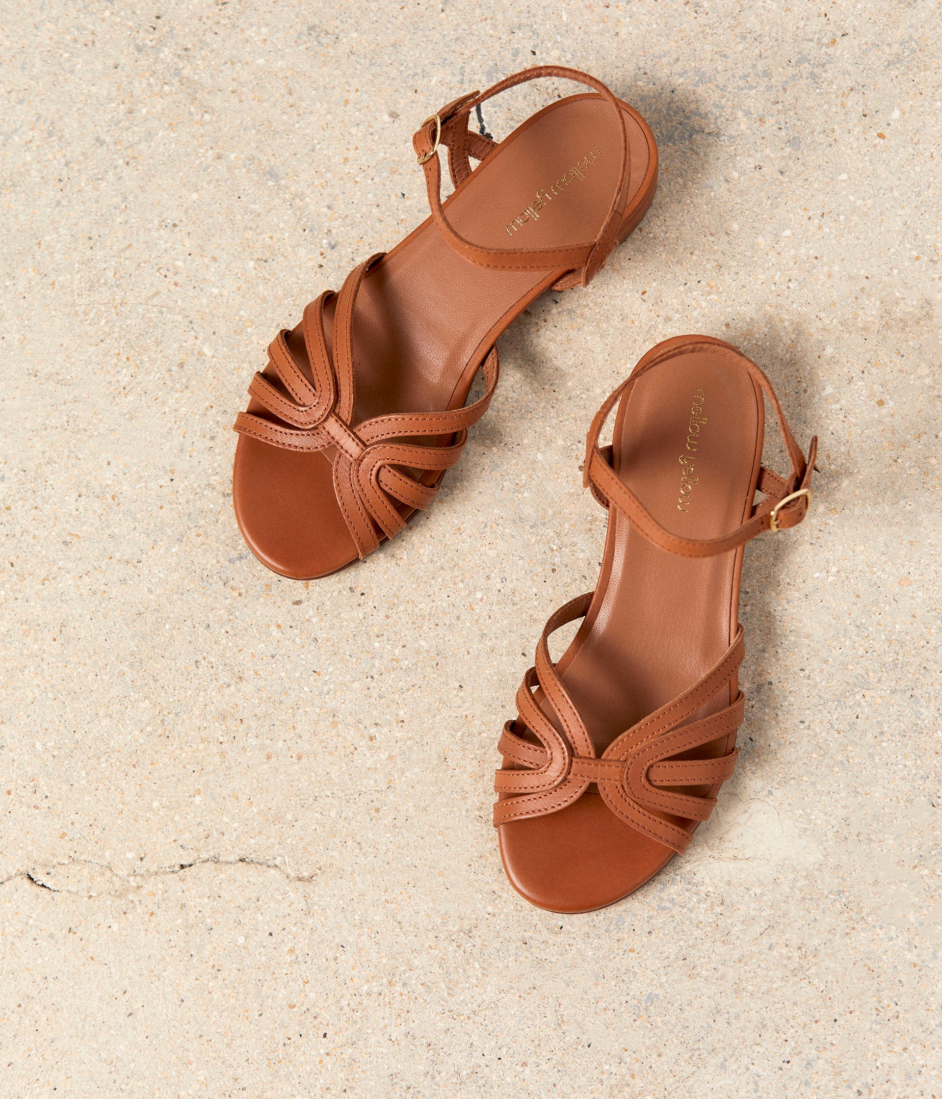 SANDALE BESSIE COGNAC