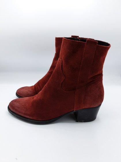 Bottines rouge de seconde main