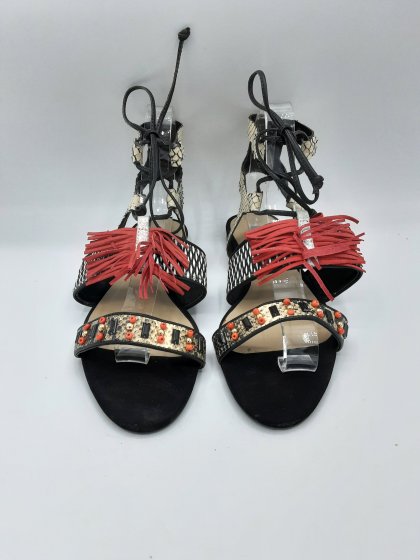 Sandales SAN MARINA noir et beige de seconde main