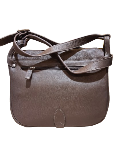 Sac bandoulière taupe en cuir RITELLE de seconde main