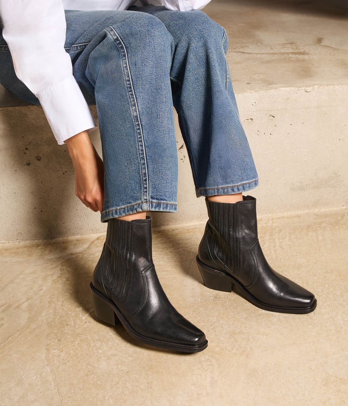BOOTS À TALON RASMINA NOIR
