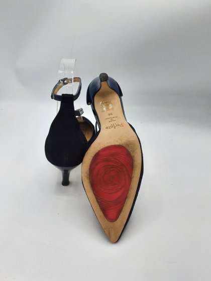 Escarpins LE CARRER marine de seconde main