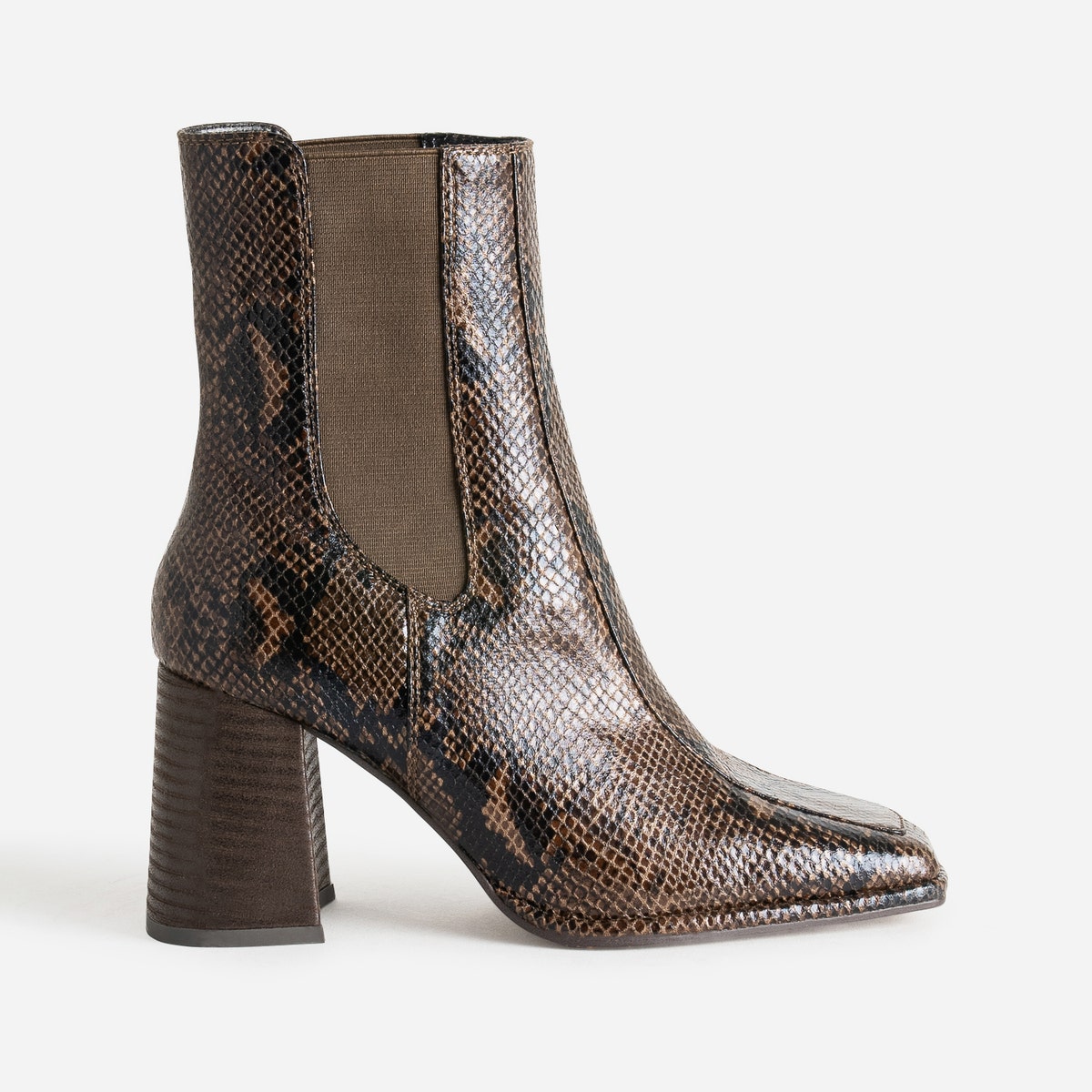 BOOTS CORA PYTHON MARRON