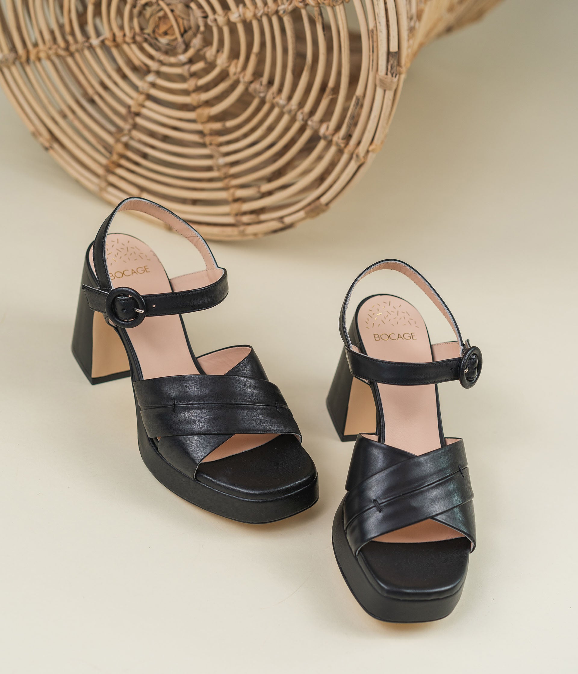 SANDALE PRUNE NOIR